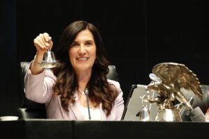 Kenia López Rabadán apela a la cordura en el Congreso mexicano