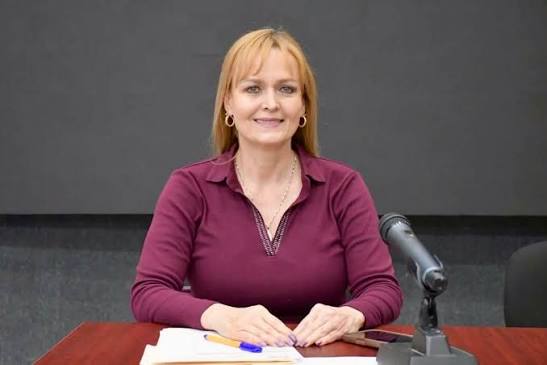 Ruth Calderón Babún durante una intervención pública en Zacatecas